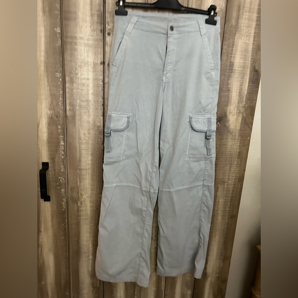 American Eagle Stretch Cargo Pant, light gray, size 0